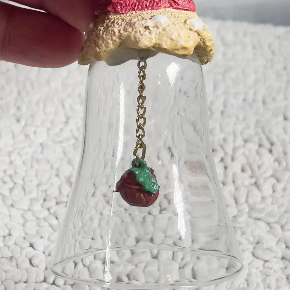 Novelino Christmas Through The Ages Glass Bell Resin Topper 1992 Tzarist Santa